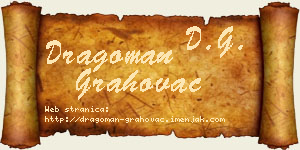 Dragoman Grahovac vizit kartica
